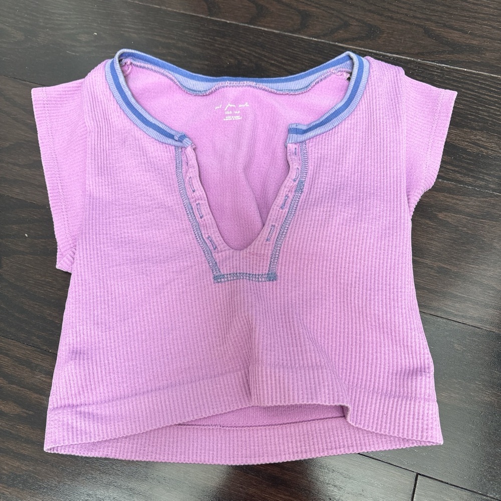 Urban Outfitters Kids Purple Tee with Blue Accents